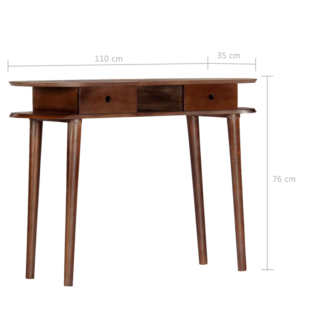 Console Table 110x35x76 cm Solid Acacia Wood
